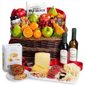 Market Favorites Fruit & Charcuterie Gift Basket