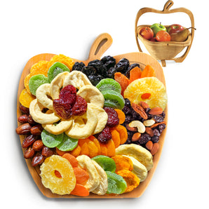 Dried Fruit & Apple Bamboo Fruit Bowl